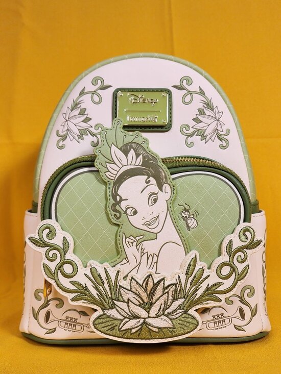 Loungefly Disney The Princess and the Frog Tiana Bayou Tonal Mini Backpack NEW main image 6